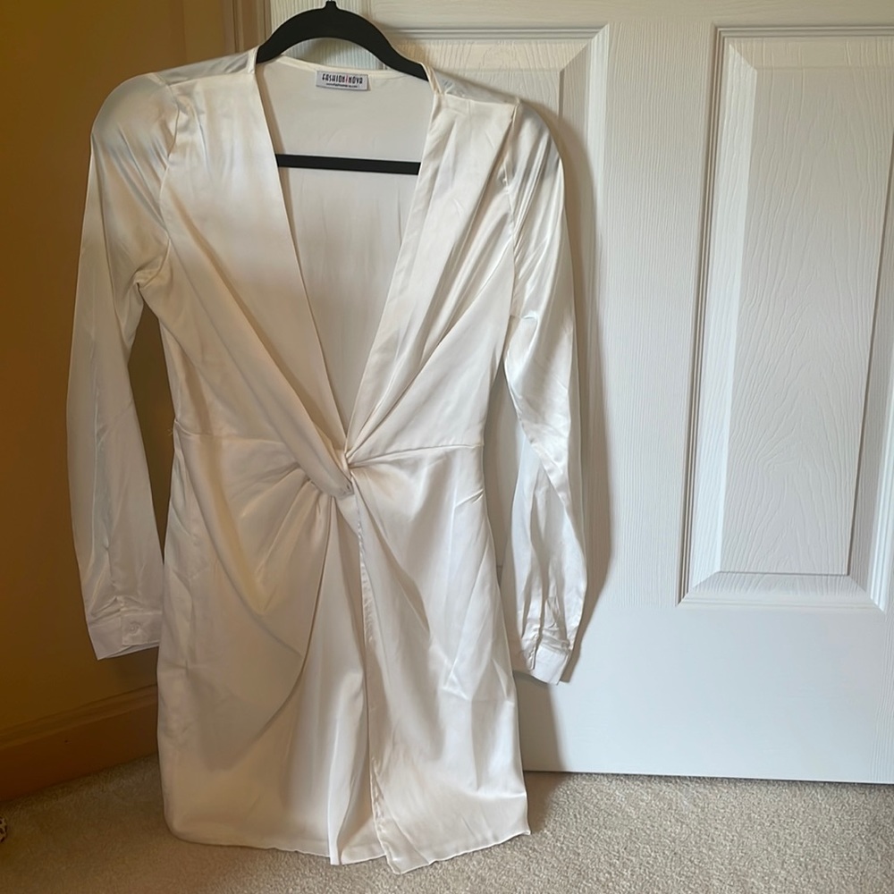 Fashion Nova sugar free dress in white